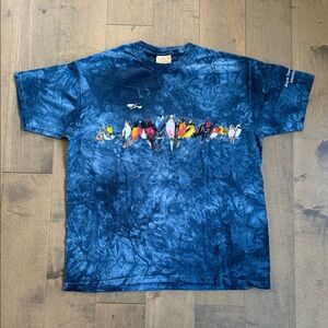 Vintage 1999 The Mountain Birds Animal Graphic Shirt XL Tie Dye